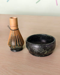 Matcha set Umi  (chawan + kusenaoshi)